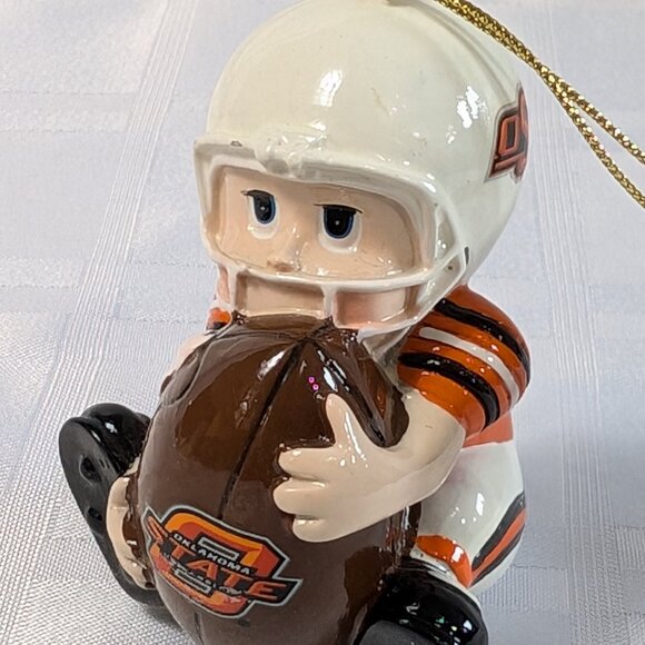 OKLAHOMA STATE UNIVERSITY COWBOYS OSU FOOTBALL NCAA CHRISTMAS ORNAMENT DECOR NOS - Picture 16 of 16